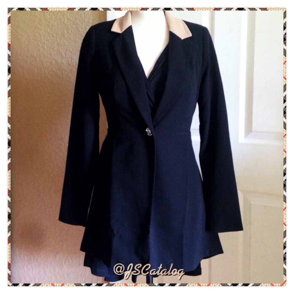 Cloche Beautiful Jacket — Long Ruffle Back Blazer